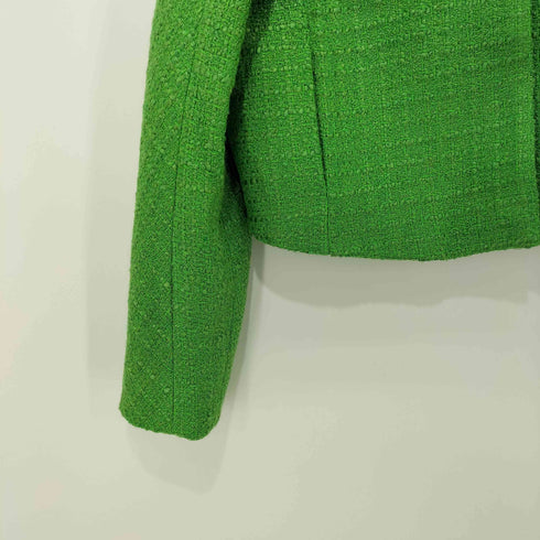 マンゴー MNG cropped tweed jacket クロップド ツイード ジャケット レディース import:XS